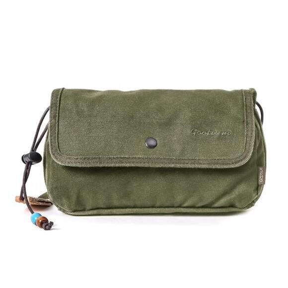 Gootium Canvas Small Crossbody Purse - Flap Shoulder Bag Daily Essentials Pouch - Picture 1 of 7
